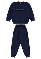 Conjunto Infantil Masculino com Blusão e Calça Bee Loop