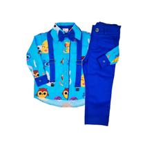 Conjunto Infantil Masculino com Calça Bolofofos