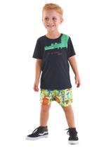 Conjunto Infantil Masculino com Short Microfibra Jacaré - Up Baby