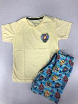 Conjunto Infantil Masculino de Algodão na Cor Amarelo com Estampa da Patrulha Canina Conjunto Infantil Masculino de Algodão na Cor Amarelo com Estampa da Patrulha Canina