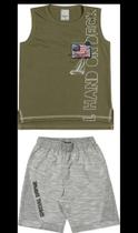 Conjunto infantil masculino de malha e moletinho Conjunto infantil masculino de malha e moletinho