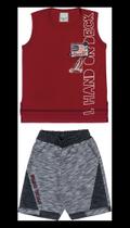 Conjunto infantil masculino de malha e moletinho Conjunto infantil masculino de malha e moletinho