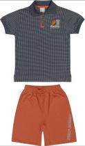 Conjunto infantil masculino de malha pocket/moletinho Conjunto infantil masculino de malha pocket/moletinho