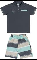 Conjunto infantil masculino de malha/rec eco Conjunto infantil masculino de malha/rec eco