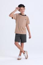 Conjunto Infantil Masculino de Verão Faixas