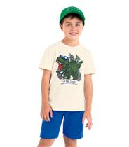 Conjunto Infantil Masculino Dino Rovi Kids Azul - Rovitex Kids Conjunto Infantil Masculino Dino Rovi Kids Azul - Rovitex Kids