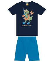 Conjunto Infantil Masculino Dino Rovi Kids Azul