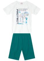 Conjunto Infantil Masculino Dinossauro - 100% Algodão