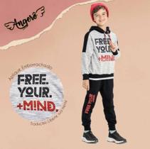 Conjunto Infantil Masculino em Moletom Dumont Felpado Angerô