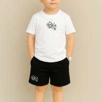 Conjunto Infantil Masculino Estampa Astronauta 111 Fofo Look Outfit Menino Estiloso Junior Kids