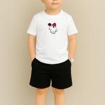 Conjunto Infantil Masculino Estampa Fantasma Basquete 114 Duas Peças Kit Conjuntinho Menino Look