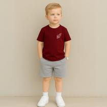 Conjunto Infantil Masculino Estampa Foguete 115 Fofo Várias Cores Looks Casual Passeio Família Mães
