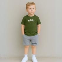 Conjunto Infantil Masculino Estampa Gamer 116 Fofo Conjuntinho Kit Varios Tamanhos e Cores Passeios