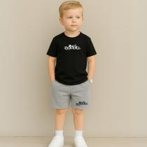 Conjunto Infantil Masculino Estampa Gamer 116 Fofo Conjuntinho Kit Varios Tamanhos e Cores Passeios