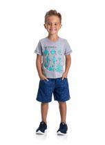 Conjunto infantil masculino estampa origamis