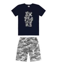 Conjunto Infantil Masculino Explore Rovitex Kids Azul Conjunto Infantil Masculino Explore Rovitex Kids Azul