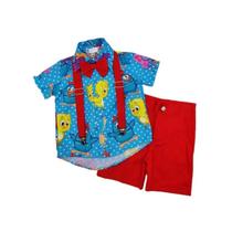 Conjunto Infantil Masculino Galinha Pintadinha - Modelo 1 - Photok