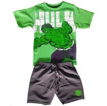 Conjunto Infantil Masculino Hulk