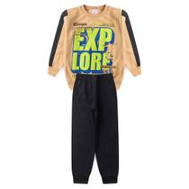 Conjunto Infantil Masculino Inverno 4 a 10 Anos Moletom Peluciado Explore + Calça Moletom Peluciada Conjunto Infantil Masculino Inverno 4 a 10 Anos Moletom Peluciado Explore + Calça Moletom Peluciada