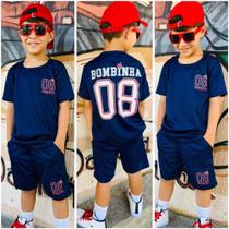 Conjunto infantil masculino juvenil menino de verão - 2 peças de roupa para crianças do 2 à 12 Anos