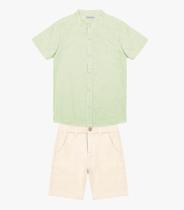 Conjunto Infantil Masculino Listrado Trick Nick Verde