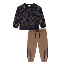 Conjunto Infantil Masculino Luc.Boo Moletom Preto - 71760 Conjunto Infantil Masculino Luc.Boo Moletom Preto - 71760