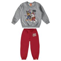Conjunto Infantil Masculino Malwee Blusão E Calça Em Moletom-Tamanho 6