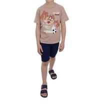 Conjunto Infantil Masculino Malwee Taz Marrom e Preto 10001