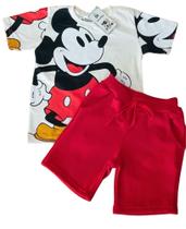 Conjunto Infantil Masculino Mickey 100% Algodão Verão Mk1 Conjunto Infantil Masculino Mickey 100% Algodão Verão Mk1