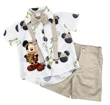 Conjunto Infantil Masculino Mickey Safari