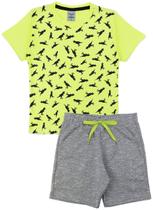 Conjunto Infantil Masculino Mini Dinos Verde Lima 0113 - Keki Boys