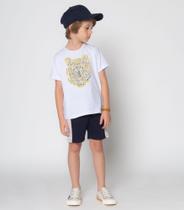 Conjunto Infantil Masculino Moletom Branco - Trick Nick