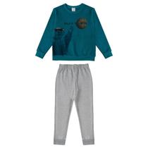 Conjunto Infantil Masculino Moletom Estampado em Algodão Malwee Conjunto Infantil Masculino Moletom Estampado em Algodão Malwee