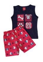 Conjunto Infantil Masculino Regata + Bermuda Kyly