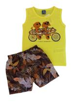 Conjunto Infantil Masculino Regata + Bermuda Tactel Pipa Conjunto Infantil Masculino Regata + Bermuda Tactel Pipa