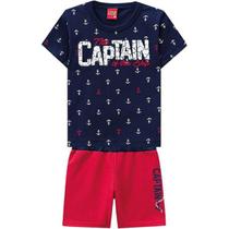 Conjunto Infantil Masculino Short Moletinho + Camiseta Kyly 109714