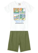 Conjunto Infantil Masculino Summer Beach - 100% Algodão