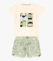 Conjunto Infantil Masculino Tigrinho Trick Nick Verde