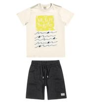 Conjunto Infantil Masculino Trick Nick Bege