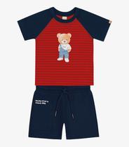 Conjunto Infantil Masculino Urso Trick Nick Vermelho