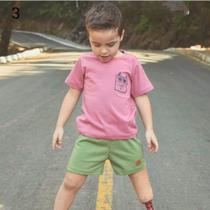 Conjunto infantil masculino verão - bermuda e camiseta