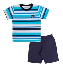 Conjunto infantil masculino verão - bermuda e camiseta