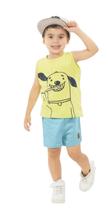 Conjunto infantil masculino verão - bermuda e camiseta