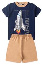 Conjunto Infantil Masculino Verão com Camiseta e Shorts