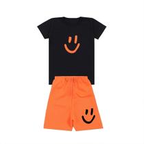 Conjunto Infantil Masculino Verão kit com 1 Camisa + 1 Bermuda Tamanhos 4 ao 16 Anos