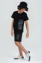 Conjunto Infantil Masculino Verão - Preto - Camiseta e Bermuda Conjunto Infantil Masculino Verão - Preto - Camiseta e Bermuda