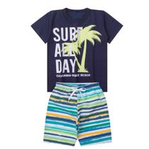 Conjunto Infantil Masculino Verão Roupa Menino Short Juvenil