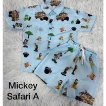 Conjunto Infantil Mauricinho Mickey Safari RF03