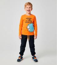 Conjunto Infantil Meia Estação Menino Keki Boys Laranja Conjunto Infantil Meia Estação Menino Keki Boys Laranja