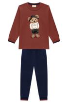Conjunto infantil meia estação menino milon camiseta e cal
